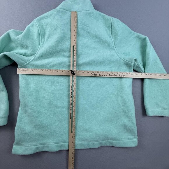 J. Crew Pullover Sweater Women's Large Thick Fleece Quarter Button Down Pockets - Picture 8 of 10